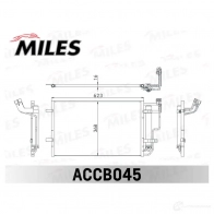 Радиатор кондиционера MILES N5JOJ M0 ACCB045 Mazda 3 (BL) 2 2008 – 2013