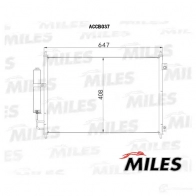 Радиатор кондиционера MILES 1420598736 O7ZB 9 ACCB037 - Изображение 3
