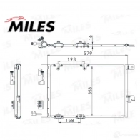 Радиатор кондиционера MILES 1420598731 ACCB032 U 1O55U - Изображение 3