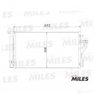 Радиатор кондиционера MILES H Q9I4I 1420598712 ACCB013 - Изображение 3