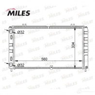 Радиатор охлаждения двигателя MILES Z8 SQV 1438141278 ACRM527 - Изображение 3