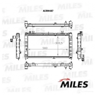 Радиатор охлаждения двигателя MILES V8D3 DF3 1420674915 ACRM487 - Изображение 3