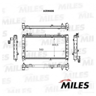 Радиатор охлаждения двигателя MILES JHM88 HP 1420674918 ACRM486 - Изображение 3