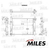 Радиатор охлаждения двигателя MILES LK8V 5EE ACRM443 1436966058 - Изображение 3