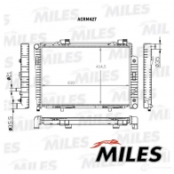 Радиатор охлаждения двигателя MILES 1436966055 TBJL Z0 ACRM427 - Изображение 3