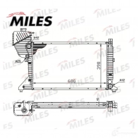 Радиатор охлаждения двигателя MILES P 9G7Q0 1420674967 ACRM383 - Изображение 3