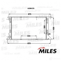 Радиатор охлаждения двигателя MILES ACRM379 4L 3S3Y 1420674958 - Изображение 3