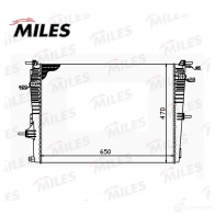 Радиатор охлаждения двигателя MILES 1436966051 ACRM218 AB4 5QNH - Изображение 3