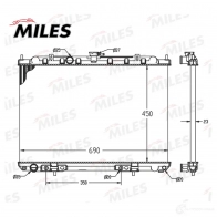 Радиатор охлаждения двигателя MILES ACRM101 6Z FJZ3X 1436966038 - Изображение 3