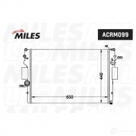 Радиатор охлаждения двигателя MILES ACRM099 1420599205 Z26 KKY1 - Изображение 3