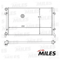 Радиатор охлаждения двигателя MILES 1420599199 C EL9XK ACRM088