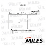 Радиатор охлаждения двигателя MILES 1436966035 ACRM086 8R IL1N