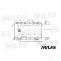 Радиатор охлаждения двигателя MILES 3M8M H 1420599186 ACRM066 - Изображение 3