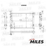 Радиатор охлаждения двигателя MILES Q UGFK ACRM046 1420675405 - Изображение 3