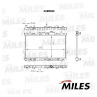 Радиатор охлаждения двигателя MILES 6E CE2 ACRM039 1420675433 - Изображение 3