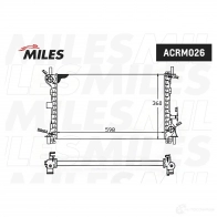 Радиатор охлаждения двигателя MILES GE K3I ACRM026 1420599160 - Изображение 3