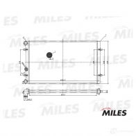 Радиатор охлаждения двигателя MILES ACRM016 TEM BG3 1420599151 - Изображение 3