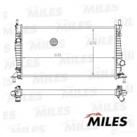 Радиатор охлаждения двигателя MILES ACRM014 ZW1 923 1420605165 - Изображение 3