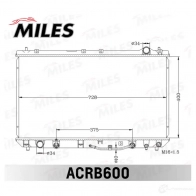 Радиатор охлаждения двигателя MILES 1436966025 ULNN 2VJ ACRB600