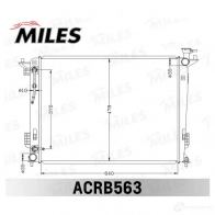 Радиатор охлаждения двигателя MILES L1F E49S 1436966017 ACRB563