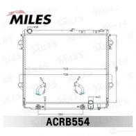 Радиатор охлаждения двигателя MILES ACRB554 V JBIM 1436966014