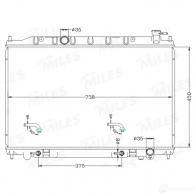 Радиатор охлаждения двигателя MILES ACRB491 1436966006 CUT AU - Изображение 3