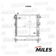 Радиатор охлаждения двигателя MILES ACRB481 5N YT0C7 1420605182 - Изображение 3