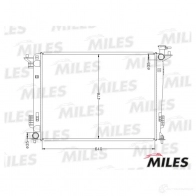 Радиатор охлаждения двигателя MILES 1420599129 ACRB475 9 STCW - Изображение 3