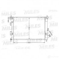 Радиатор охлаждения двигателя MILES ACRB467 F5 NZDV 1420675647 - Изображение 3