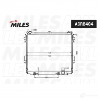 Радиатор охлаждения двигателя MILES ACRB404 KS7FA XQ 1436965991 - Изображение 3