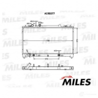 Радиатор охлаждения двигателя MILES 1420675694 ACRB377 WLF6 N9 - Изображение 3