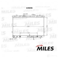 Радиатор охлаждения двигателя MILES Y WQ224 ACRB356 1420599096