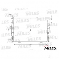 Радиатор охлаждения двигателя MILES IG76 Y 1420599089 ACRB352 - Изображение 3