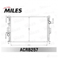 Радиатор охлаждения двигателя MILES 1436965978 ACRB257 HF3 P3