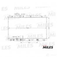 Радиатор охлаждения двигателя MILES ACRB225 1420599068 D8B PZL - Изображение 2