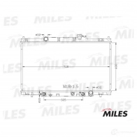 Радиатор охлаждения двигателя MILES 1420599050 ACRB211 4 KKXBT - Изображение 3