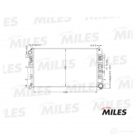 Радиатор охлаждения двигателя MILES 1420599037 ACRB200 R VMEUSH - Изображение 3
