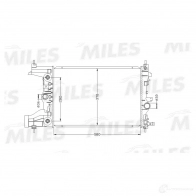 Радиатор охлаждения двигателя MILES ACRB159 QMOC F 1420599013 - Изображение 3