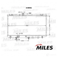 Радиатор охлаждения двигателя MILES ACRB162 1420675916 PRAVQ U9 - Изображение 3