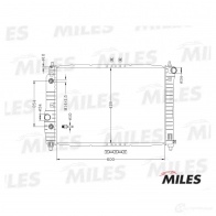 Радиатор охлаждения двигателя MILES W38A L4P 1420599000 ACRB134 - Изображение 3