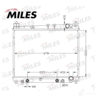 Радиатор охлаждения двигателя MILES EA44 WQG 1436965964 ACRB142 - Изображение 3