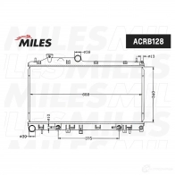 Радиатор охлаждения двигателя MILES ACRB128 4 P3Q3XY 1420675974 - Изображение 3