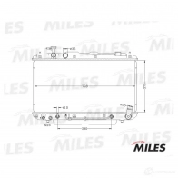 Радиатор охлаждения двигателя MILES 1420598991 ACRB129 D TY18MP - Изображение 3