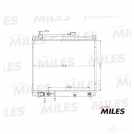Радиатор охлаждения двигателя MILES 1420598973 N39 XHS ACRB113 - Изображение 3