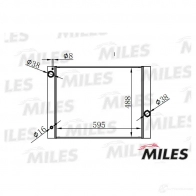 Радиатор охлаждения двигателя MILES TJ E2EB0 ACRB116 1420598978 - Изображение 3