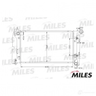 Радиатор охлаждения двигателя MILES ACRB105 X7 L6BD 1420598957 - Изображение 3