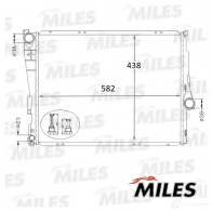 Радиатор охлаждения двигателя MILES 8G 3YO 1420598950 ACRB102 - Изображение 3