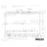 Радиатор охлаждения двигателя MILES 68X TEU 1420598943 ACRB096 - Изображение 3