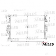 Радиатор охлаждения двигателя MILES 4MD OL7 ACRB081 1420598924 - Изображение 3