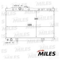 Радиатор охлаждения двигателя MILES 1420598926 X R3KUJ ACRB083 - Изображение 3